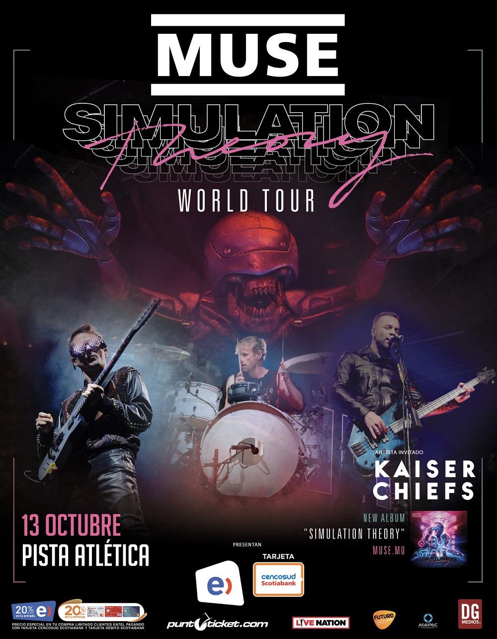 Kaiser Chiefs es la banda invitada por Muse a Chile